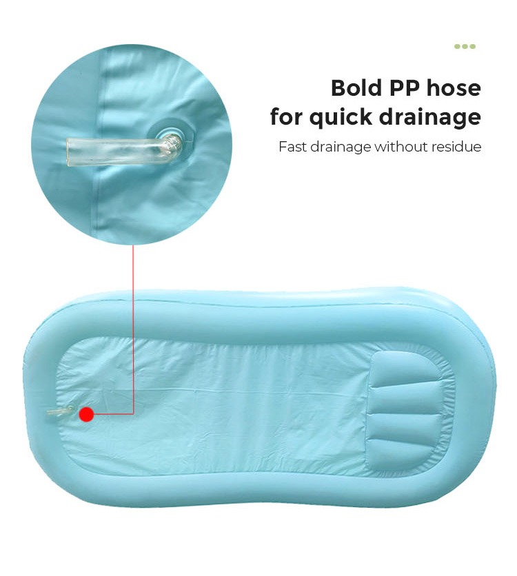 Inflatable bath bed bedridden patient disabled elderly senior home care