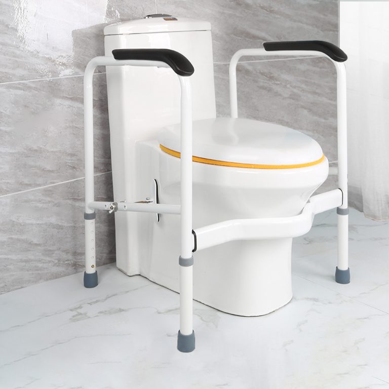 Toilet Riser With Safety Frame Free standing toilet safety frame height adjustable safety rails for ...