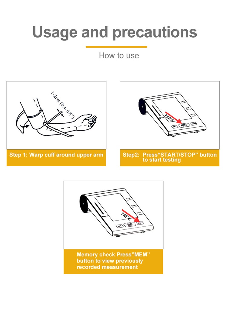 upper arm type blood pressure monitors 