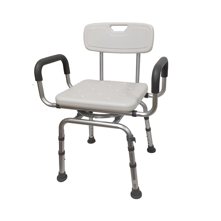 Disability swivel shower chair for the elderly adjustable portable