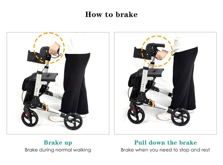 4-Rad-Gehwagen mit Sitz