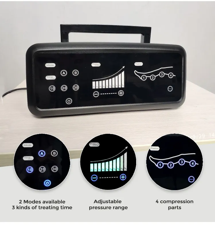 massaggiatore a compressione per le gambe