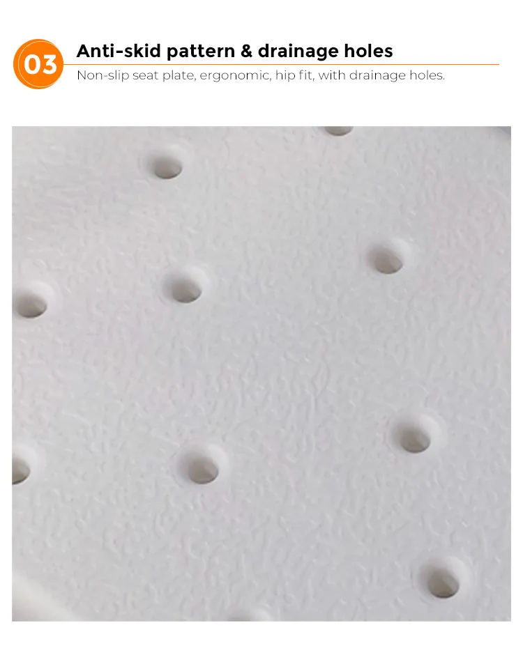 chaise percée de douche