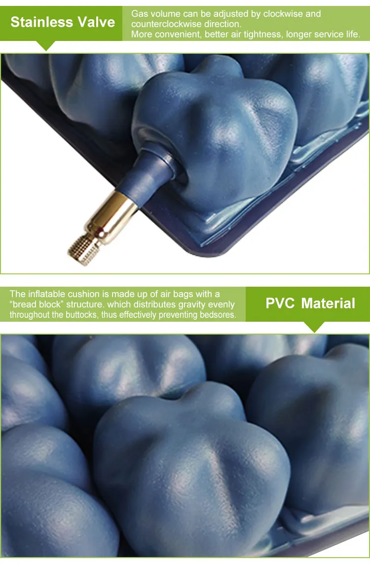 Cuscino per sedia a rotelle ad aria.