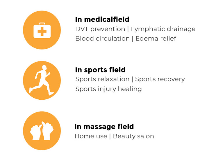 Air compression leg massagers