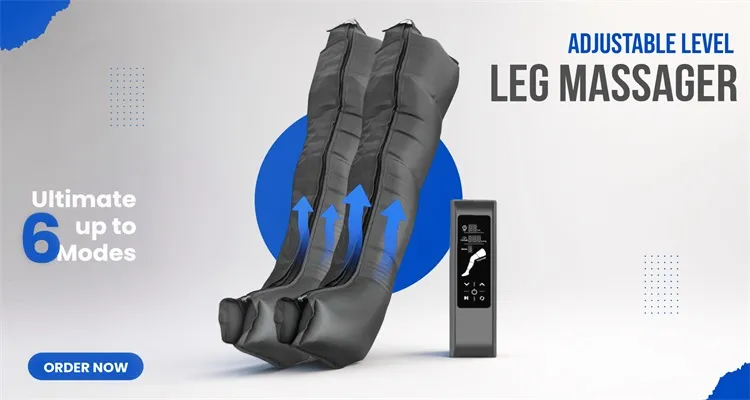 Com que frequência devo usar um massageador de pernas de compressão de ar