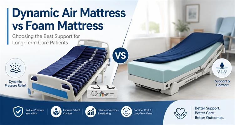 Dynamic Air Mattress vs Foam Mattress for Long-Term Care Patients