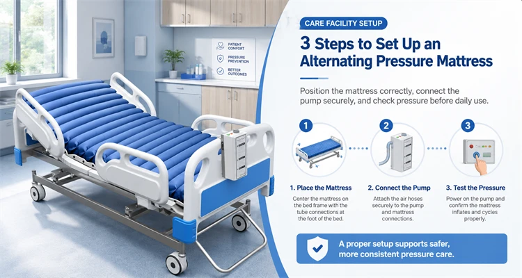 How to Set Up an Alternating Pressure Mattress in a Care Facility 2 alternating pressure mattress